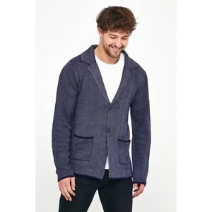 Customellow Knit Button Up Cardigan Sweater Men's 38/00 Preppy Nautical